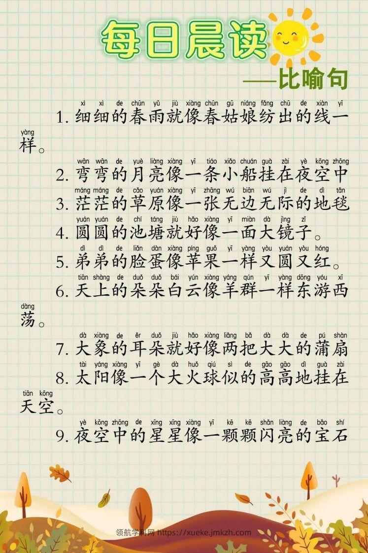 每日晨读60篇-领航学科网