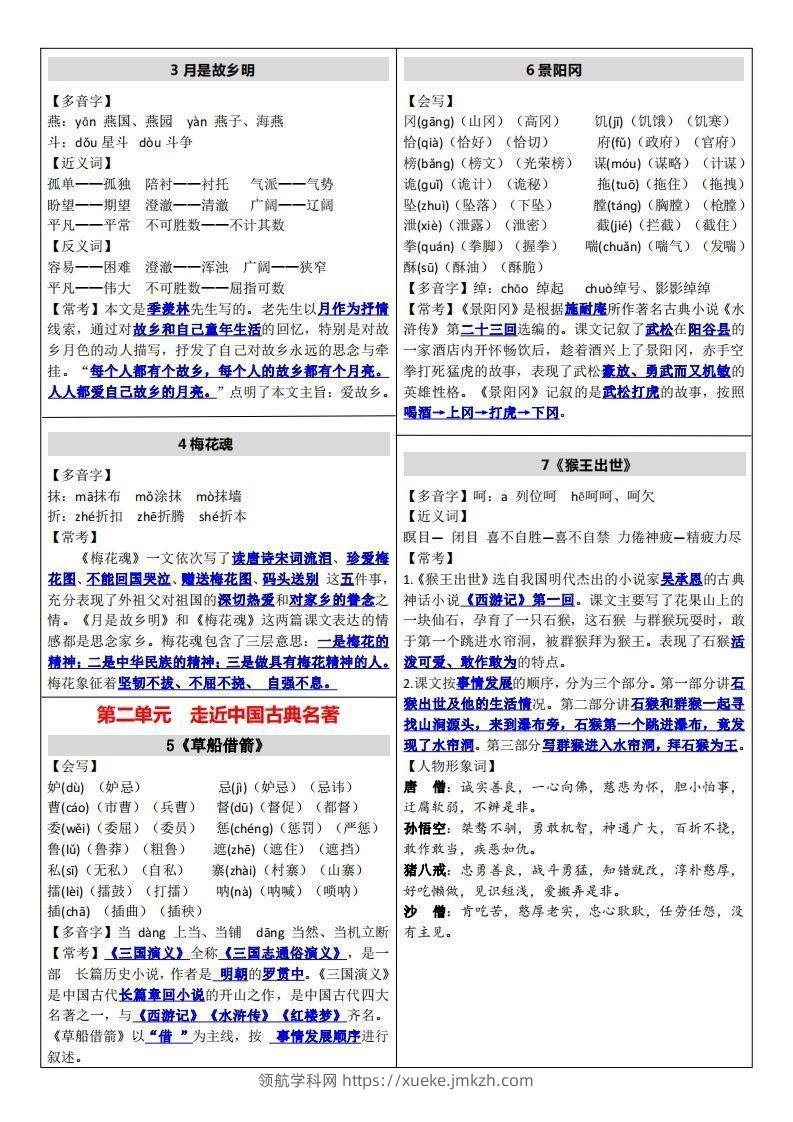 图片[2]-【课课贴】五下语文-领航学科网