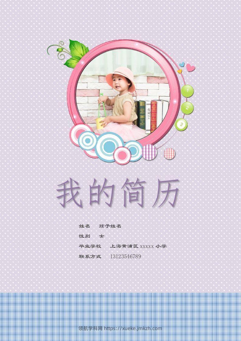 多页-小升初简历68-领航学科网