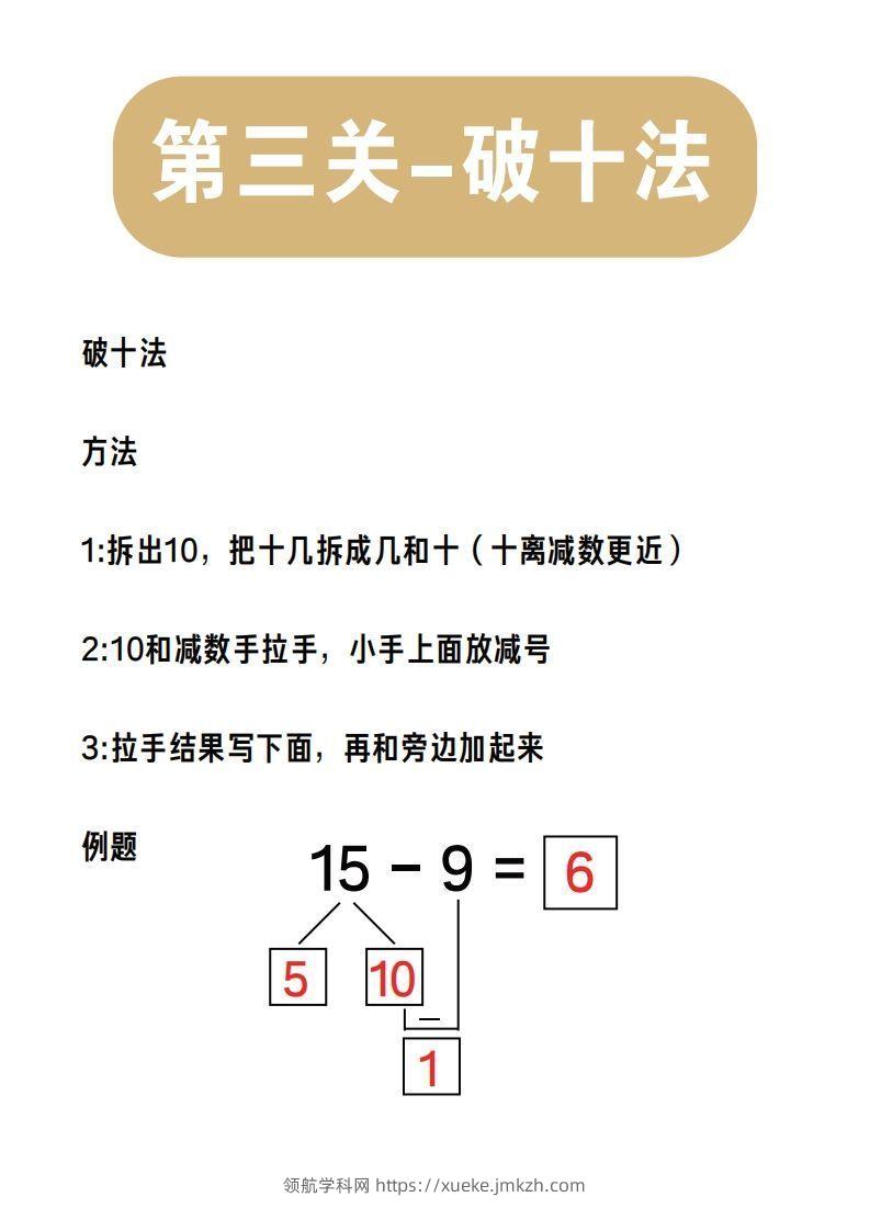 【数学】第三关：破十法-领航学科网