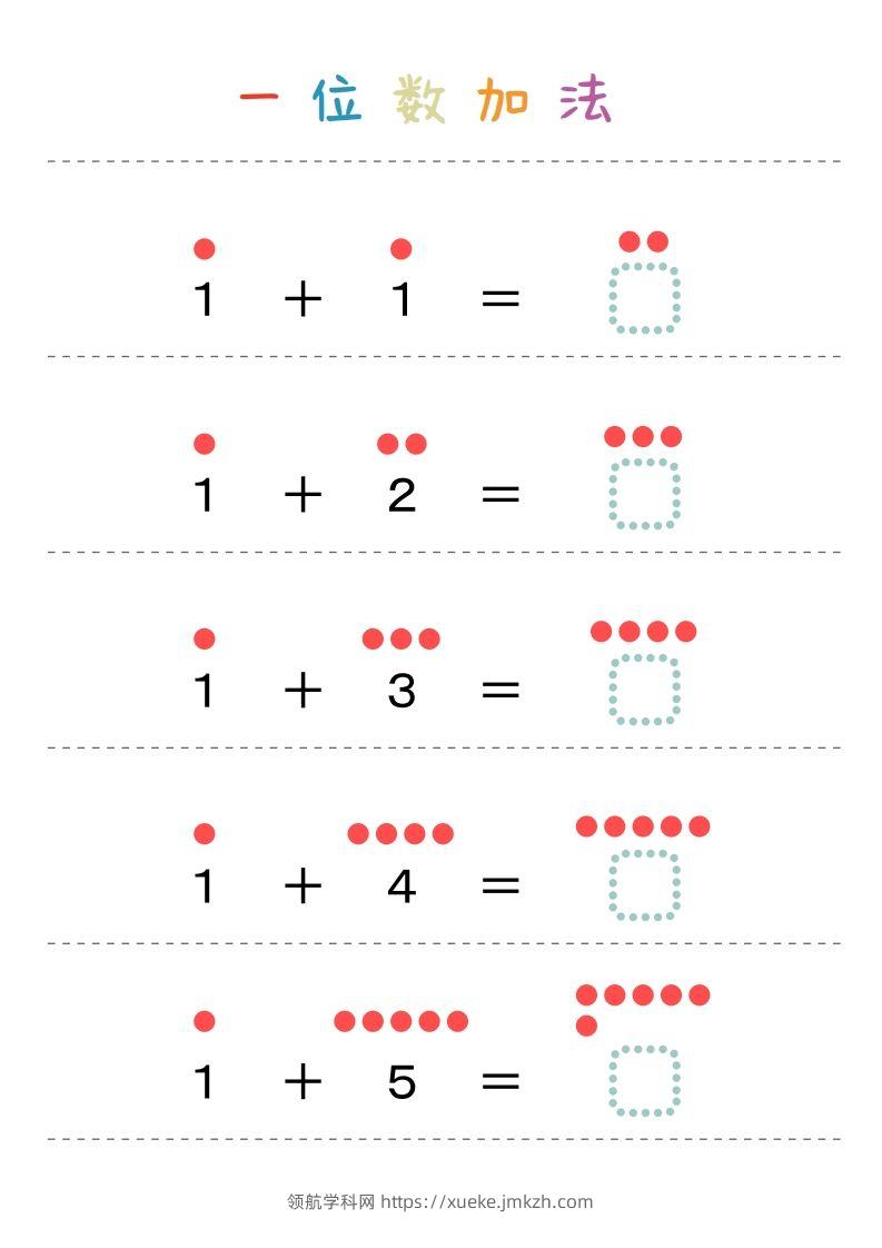 【数学】一位数加法-领航学科网