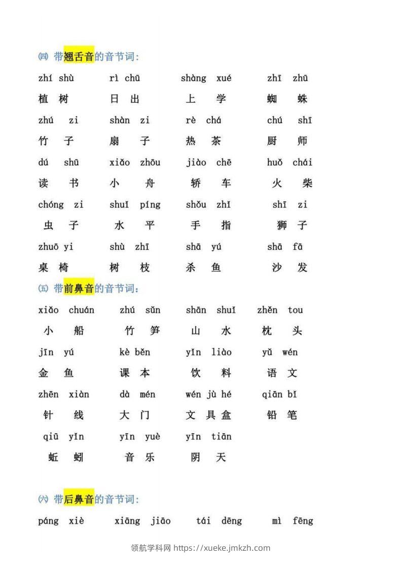 图片[2]-【拼音】幼小衔接拼音强化训练-领航学科网