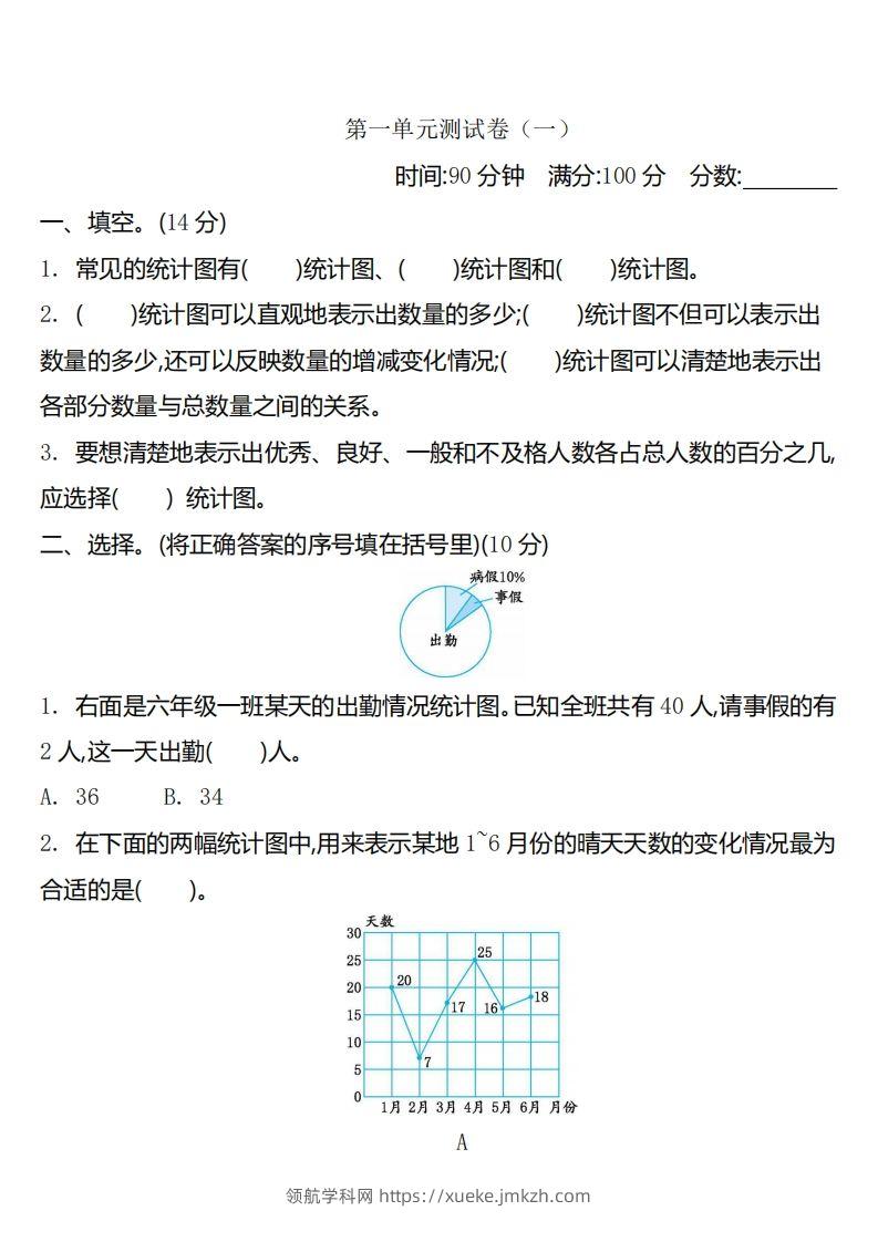 六下苏教版数学第一单元测试卷-2-领航学科网