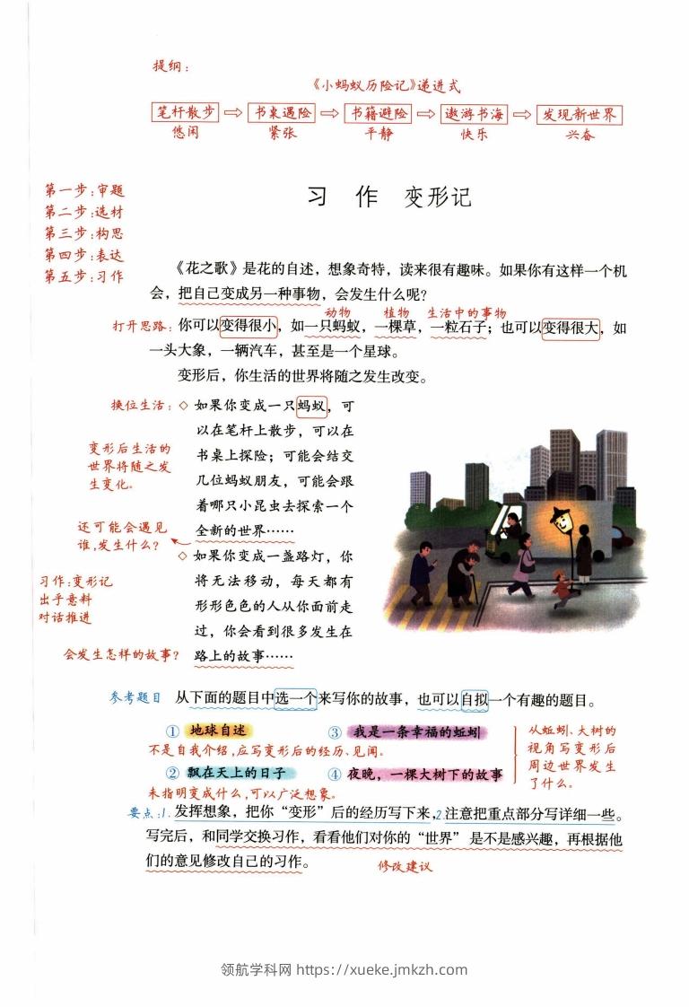六年级语文上册作文范文-领航学科网